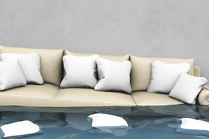 couch under water